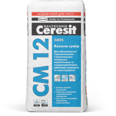 Клей для плитки CERESIT CM 12 для керамограніту до 60х60см, 25кг