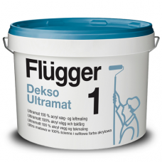 FLUGGER Dekso 1 Особо прочная ультраматовая краска (Флюгер Дексо1) 9.1л