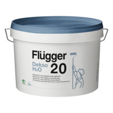 FLUGGER Dekso 20 H20 Прочная полуматовая влагостойкая краска (Флюгер Дексо), 9,1л