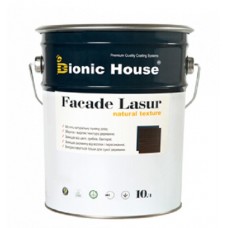 Краска для дерева на основе льняного масла Bionic House Facade Lasur, 10л
