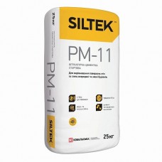 Штукатурка SILTEK PM-11 цементна стартова ручного та машинного нанесення, 25кг