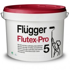 FLUGGER Flutex Pro 5 Краска акриловая для стен и потолков (Флюгер Флютекс) 9,1л
