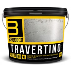 BRODECO Travertino Декоративная штукатурка (Бродеко Травертино) крупнозернистая (под камень), 15кг BRODECO Travertino Декоративная штукатурка (Бродеко Травертино) крупнозернистая (под камень), 15кг